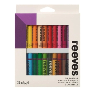 REEVES SET PASTEL OLEO LARGOS X 24