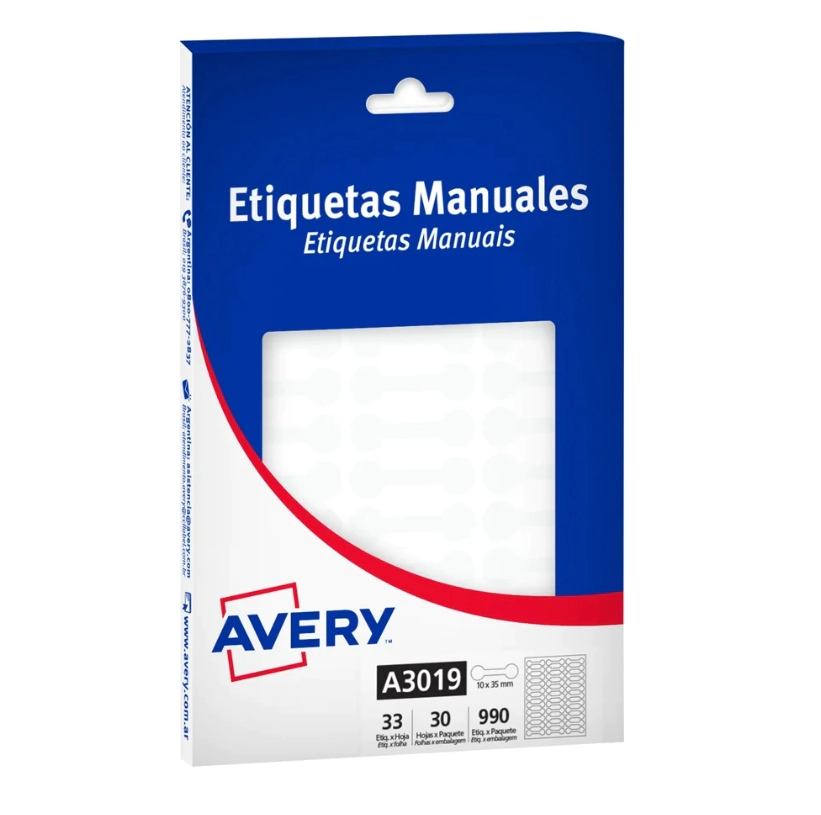 ETIQUETAS AVERY A3019