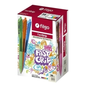 BOLIGRAFO FILGO FASTGRIP RT x 36u SURT.