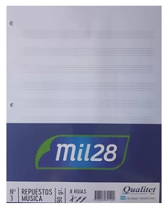 REPUESTO MIL28 N&ordm;3 MUSICA x 8hjs