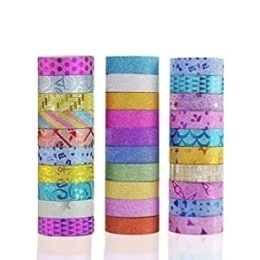 CBX CINTA WASHI TAPE x 3mts C/ BRILLO