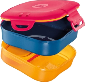 PORTA-ALIMENTOS MAPED PLASTICO 3 EN 1 ROSA