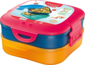 PORTA-ALIMENTOS MAPED PLASTICO 3 EN 1 ROSA