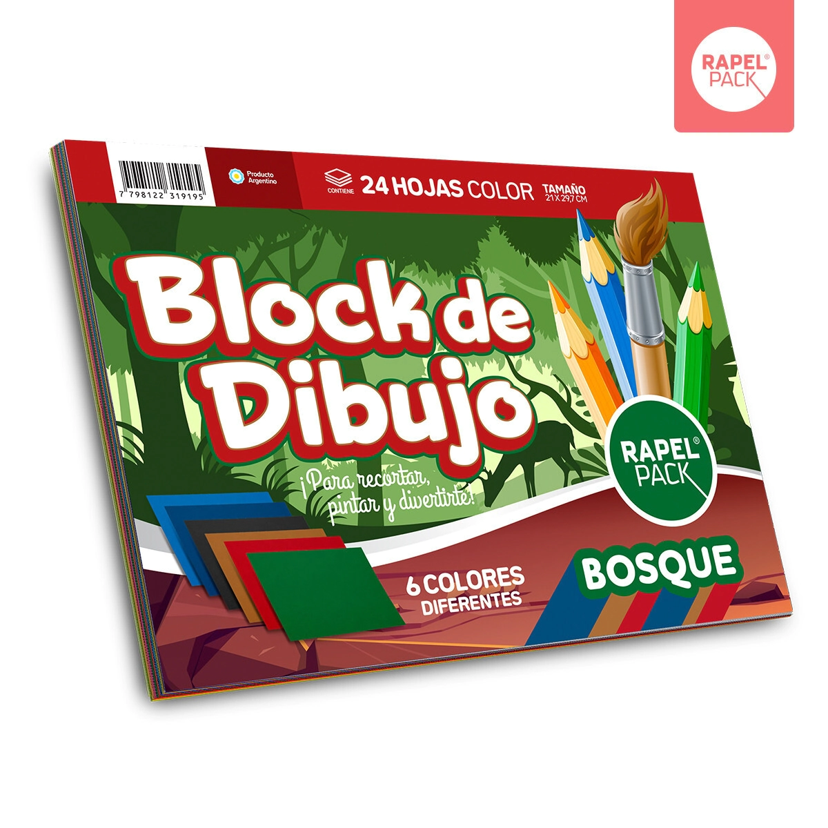 BLOCK RAPEL PACK N*5 BOSQUE x 20hjs