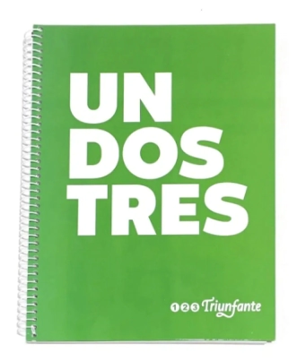 CUADERNO TRIUNFANTE 1-2-3 C/E x 100hjs CD