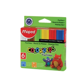 PLASTILINA MAPED COLOR PEPS x 6u SURTIDOS