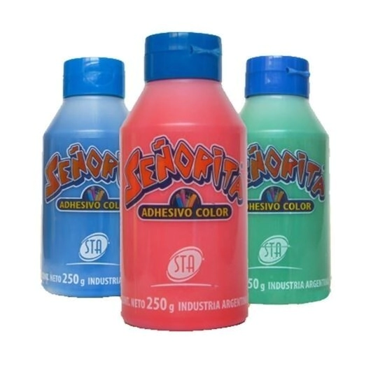 ADHESIVO SENORITA COLOR x 250grs