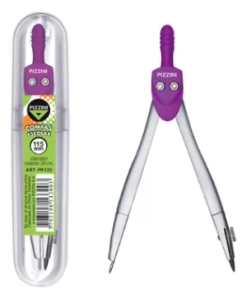 COMPAS PIZZINI ESCOLAR METAL ESTUCHE