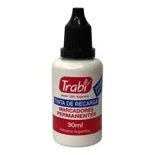 TINTA TRABI PERMANENTE x 30cc NEGRO