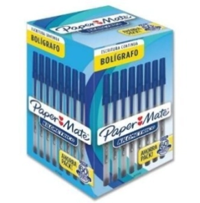 BOLIGRAFO PAPERMATE KILOMETRICO ECONOMICO AZUL x 60u