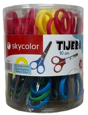 TIJERA SKYCOLOR ESCOLAR 12cm PVC x 24u