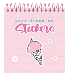 MINI ALBUM RY 9x9.5cm STICKERS BE COOL x 10hjs AUTOADHESIVOS