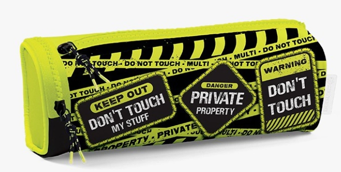 CANOPLA MULTISCOPE CUAD. 1 BOLSILLO NEON KEEP OUT