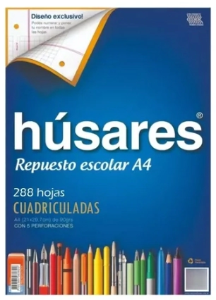 REPUESTO HUSARES A4 x 288hjs 90grs RY