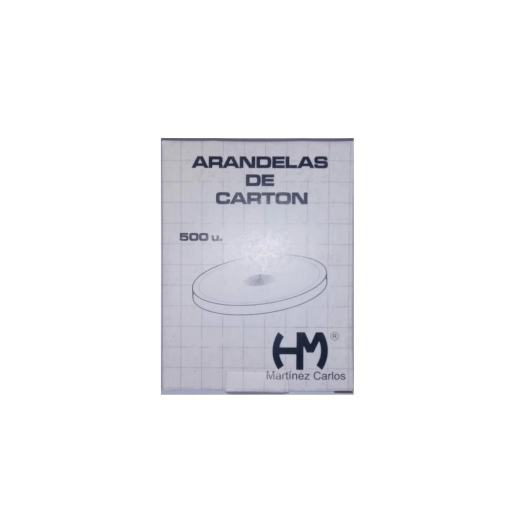 ARANDELA CARTON MARTINEZ CARLOS x 500u