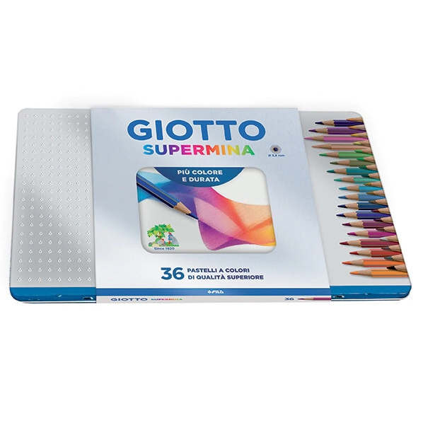 LAPICES COLOR GIOTTO SUPERMINA LATA x 36u