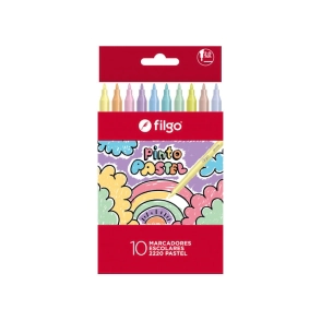 MARCADOR FILGO PINTO 2220 PASTEL x 10u SURT