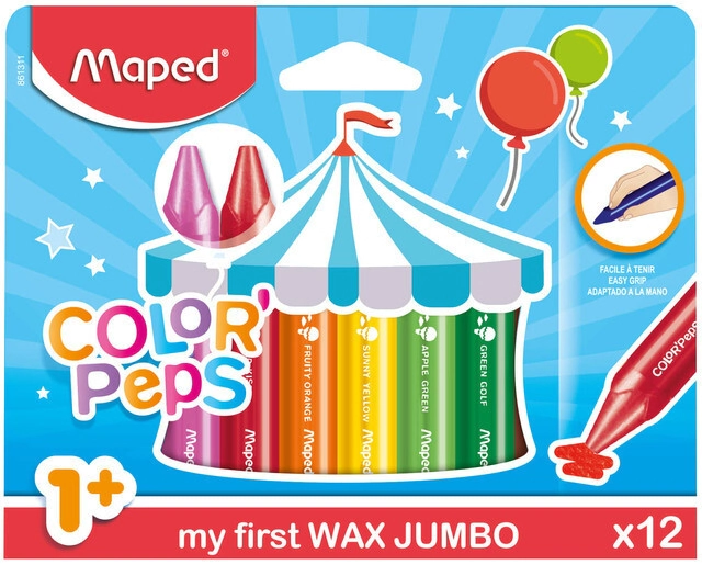 PINTURITAS MAPED COLOR PEP WAX MAXI x 12u