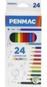 LAPICES COLOR PENMAC x 24u