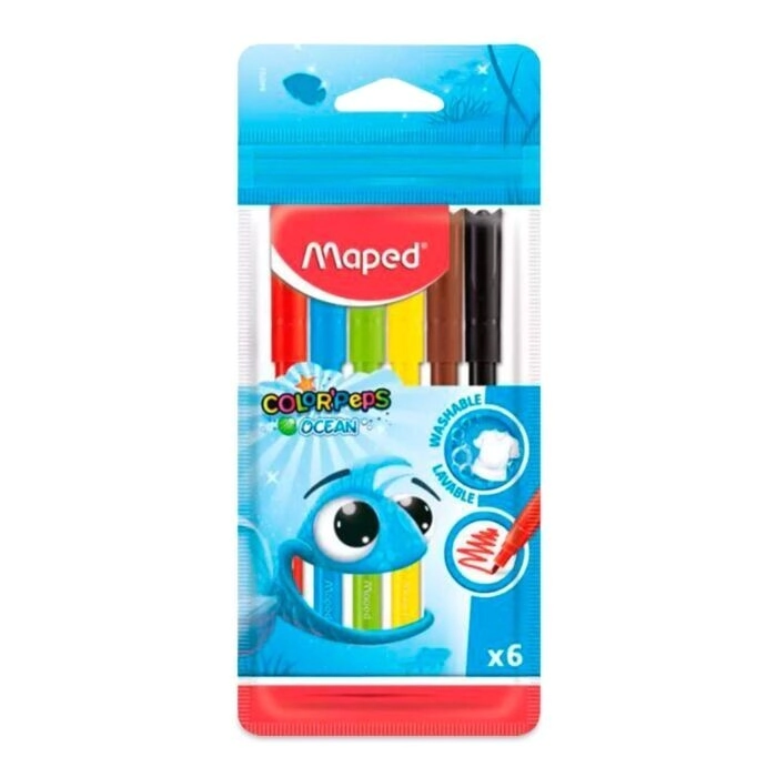 MARCADOR MAPED OCEAN x 6u