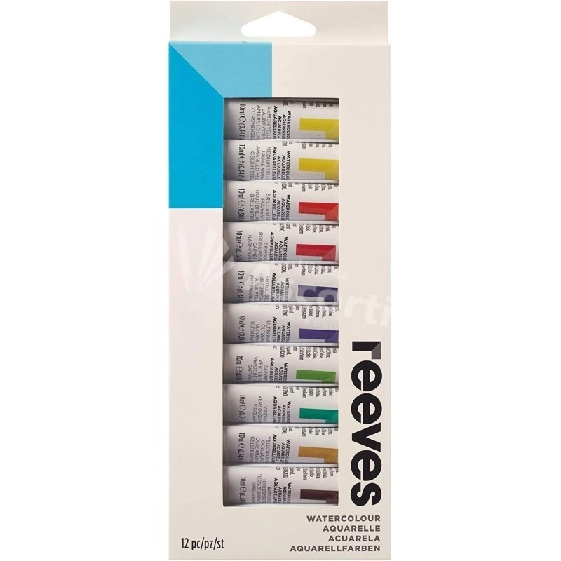 REEVES SET ACUARELA POMO WATER COLOUR x 12u
