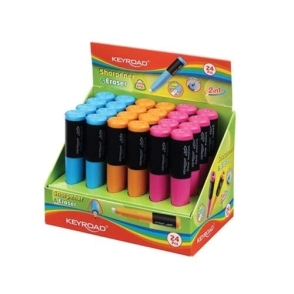 GOMAS KEYROAD TIPO LAPIZ CON SACAPUNTA