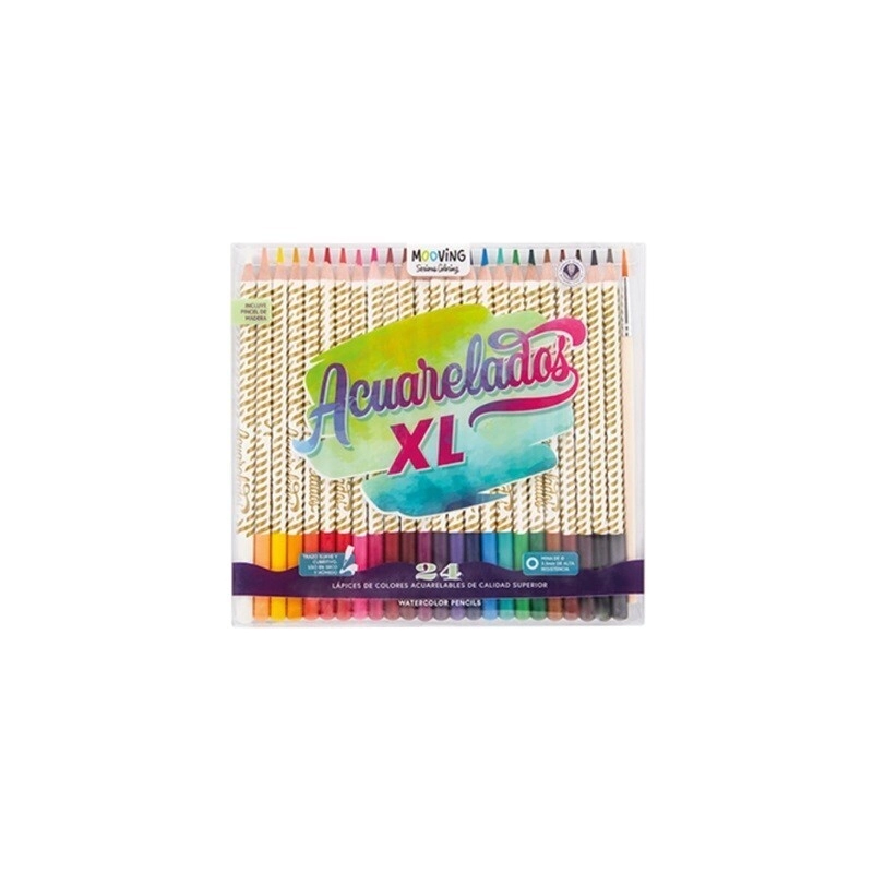 LAPICES COLOR MOOVING ACUARELABLES x 24u
