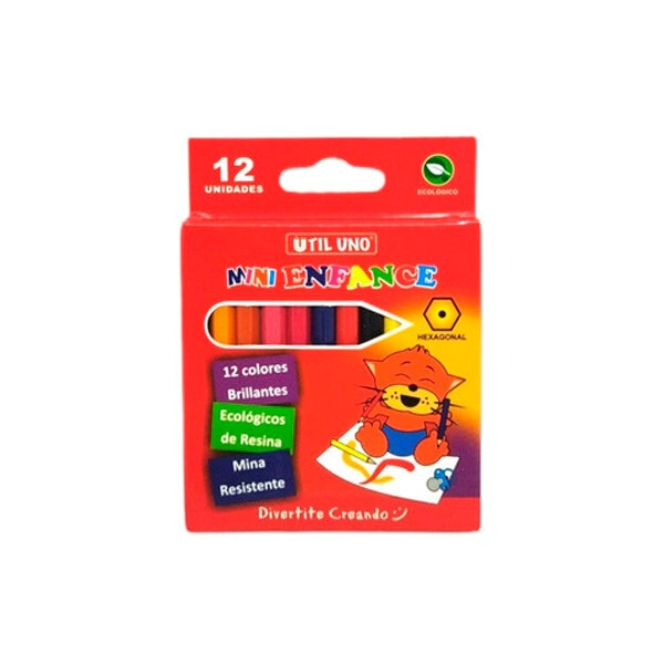 LAPICES COLOR UTIL UNO x 12 CORTO