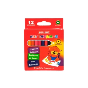 LAPICES COLOR UTIL UNO x 12 CORTO