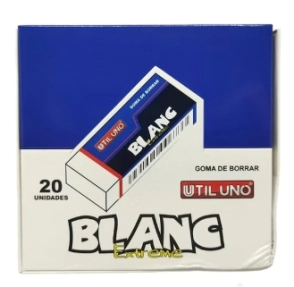 GOMAS UTIL UNO BLANCA x 20u