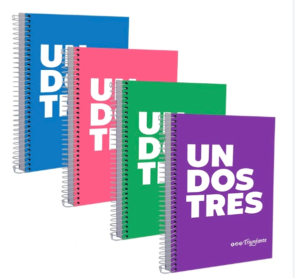CUADERNO TRIUNFANTE 1-2-3 C/E x 100hjs RY