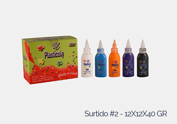 ADHESIVO PLASTICOLA COLOR x 40grs
