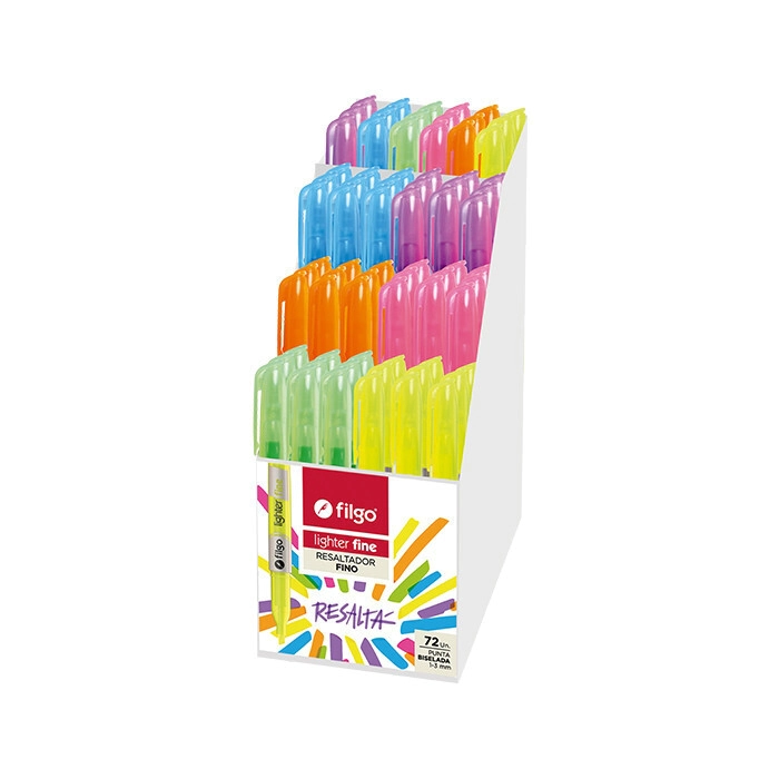 RESALTADOR FILGO LIGHTER FINE SET FLUO x 72u SURT