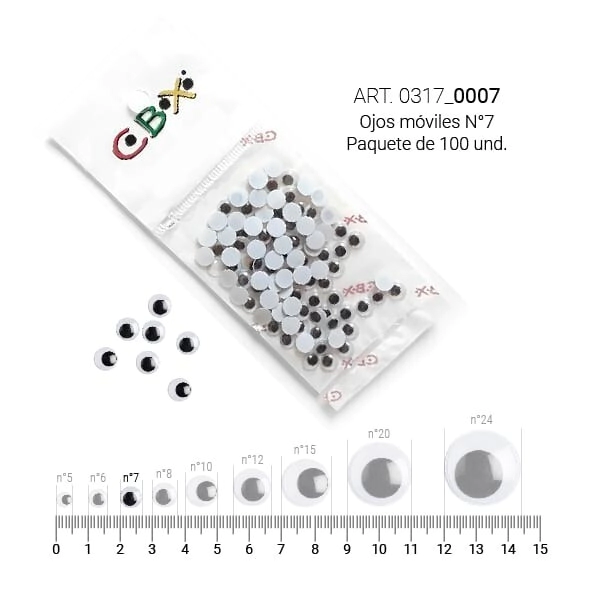 CBX OJOS MOVILES N.8 x 100u