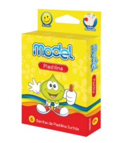 PLASTILINA MODEL x 6u SURTIDA