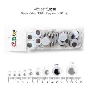 CBX OJOS MOVILES N.20 x 50u
