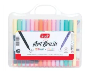 RESALTADOR TRABI VALIJA ART BRUSH CLASSIC + PASTEL x 30u