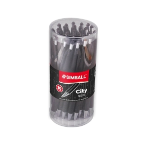 BOLIGRAFO SIMBALL CITY NEGRA x 30u
