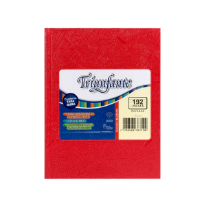 CUADERNO TRIUNFANTE T/D N&ordm;1 x 192hjs ARA&Ntilde;A ROJO RY