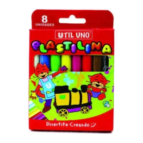 PLASTILINA UTIL UNO x 8u