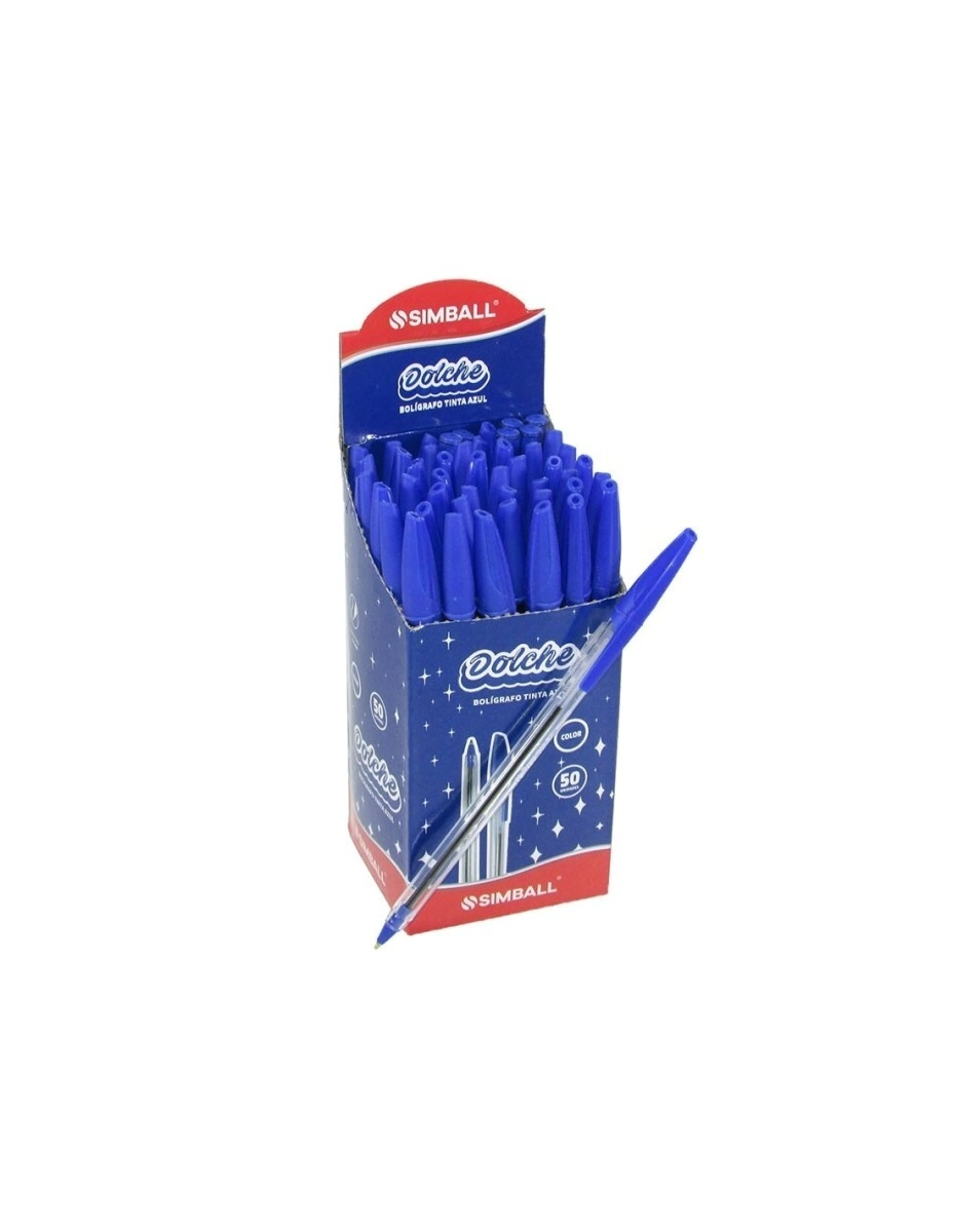 BOLIGRAFO SIMBALL DOLCHE x 50u AZUL