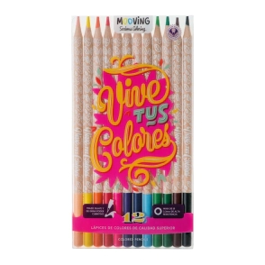 LAPICES COLOR MOOVING COLORES x 12L