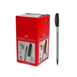 BOLIGRAFO FABER-CASTELL TRILUX 032 M NEGRO x 50u