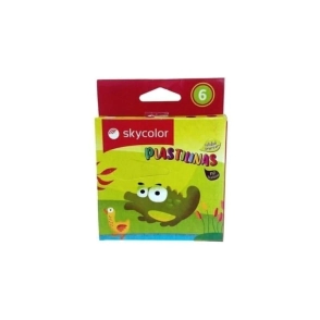 PLASTILINA SKYCOLOR x 6u SURTIDAS