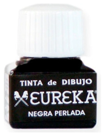 TINTA EUREKA DIBUJO x 15cc NEGRA