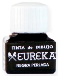 TINTA EUREKA DIBUJO x 15cc NEGRA