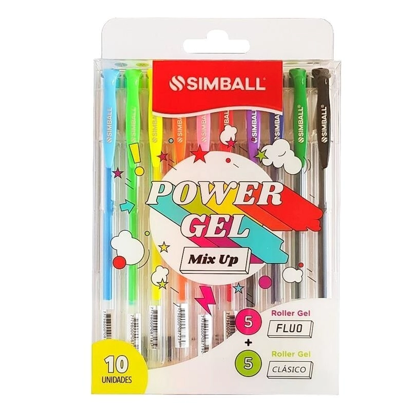 BOLIGRAFO SIMBALL GEL x 10u