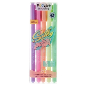 BOLIGRAFO MOOVING ROLLER TINTA GEL PASTEL x 5u