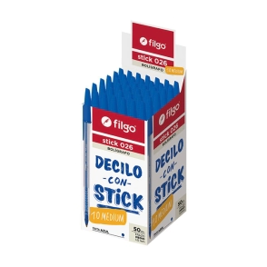BOLIGRAFO FILGO STICK 026 1mm x 50u AZUL