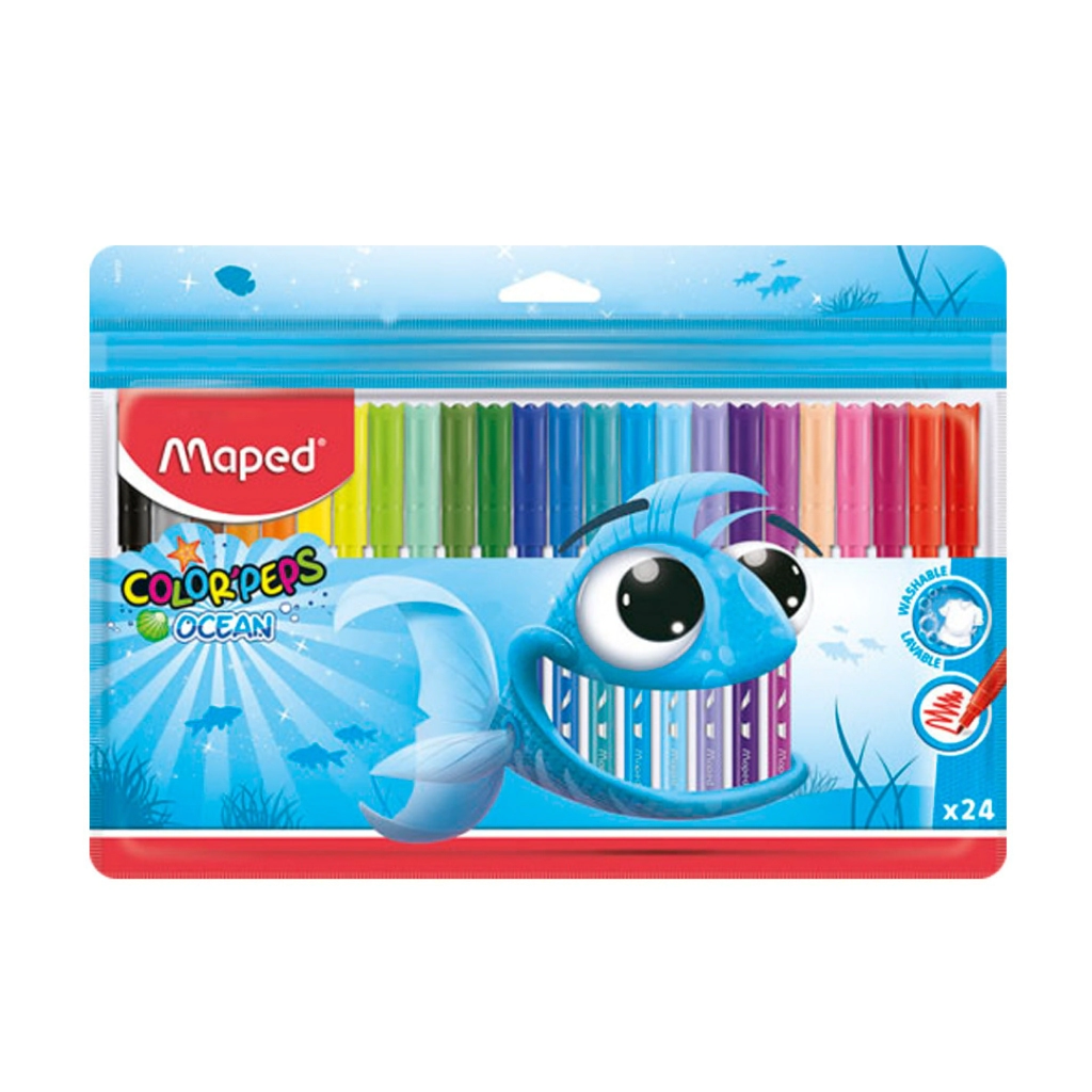MARCADOR MAPED OCEAN x 24u